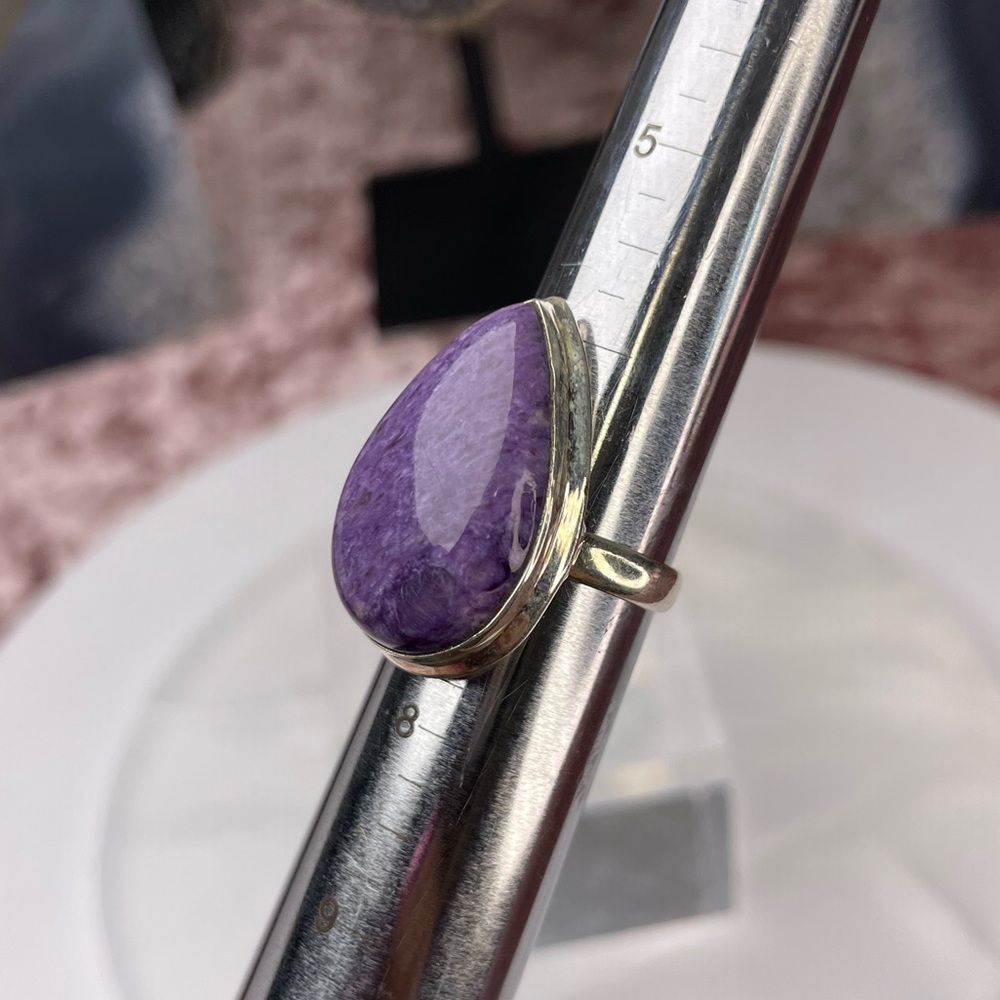 Charolite Russia Ring Size 7 - Picture 5 of 6